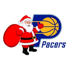 Indiana Pacers Santa Claus Logo heat sticker