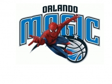 Orlando Magic Spider Man Logo heat sticker