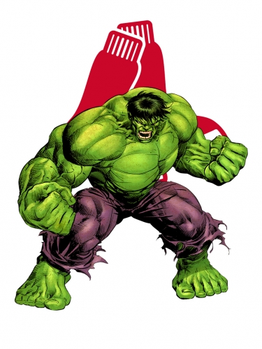 Boston Red Sox Hulk Logo heat sticker