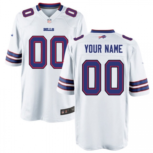 Buffalo Bills Custom Letter and Number Kits For White Jersey 01 Material Vinyl