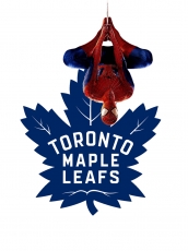 Toronto Maple Leafs Spider Man Logo heat sticker