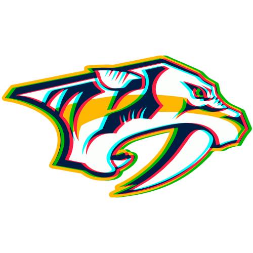 Phantom Nashville Predators logo heat sticker