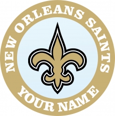 New Orleans Saints Customized Logo custom vinyl decal