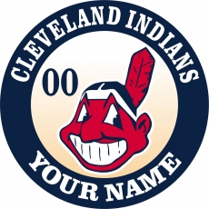 Cleveland Indians Customized Logo heat sticker