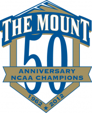 Mount St. Marys Mountaineers 2012 Anniversary Logo 01 heat sticker