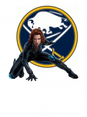 Buffalo Sabres Black Widow Logo heat sticker