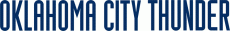 Oklahoma City Thunder 2008-2009 Pres Wordmark Logo 2 heat sticker