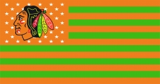 Chicago Blackhawks Flag001 logo heat sticker