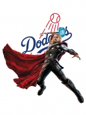 Los Angeles Dodgers Thor Logo heat sticker