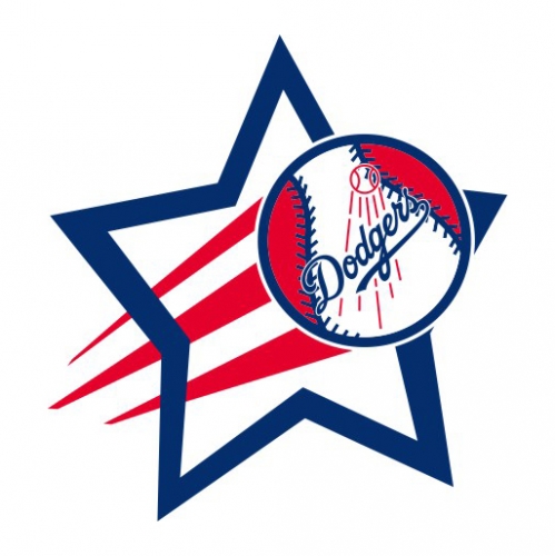 Los Angeles Dodgers Baseball Goal Star logo custom vinyl decal