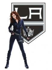 Los Angeles Kings Black Widow Logo heat sticker