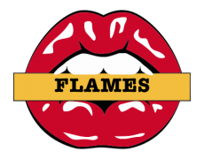 Calgary Flames Lips Logo custom vinyl decal