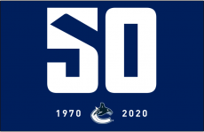 Vancouver Canucks 2019 20 Anniversary Logo heat sticker