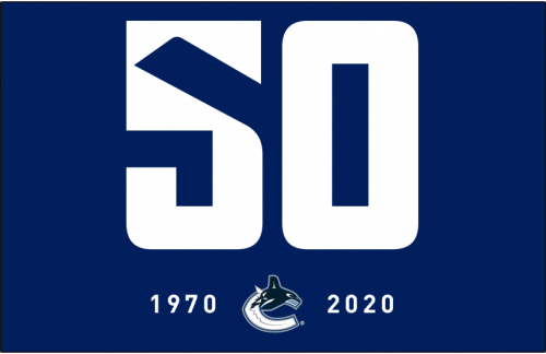 Vancouver Canucks 2019 20 Anniversary Logo custom vinyl decal