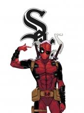 Chicago White Sox Deadpool Logo heat sticker