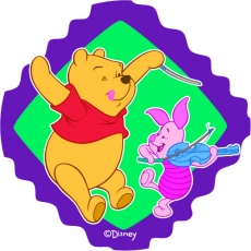 Disney Piglet Logo 13 heat sticker