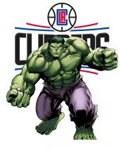 Los Angeles Clippers Hulk Logo custom vinyl decal