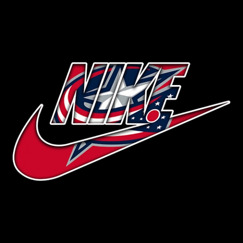 Columbus Blue Jackets Nike logo heat sticker