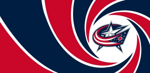 007 Columbus Blue Jackets logo heat sticker