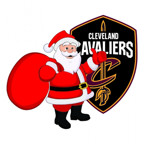 Cleveland Cavaliers Santa Claus Logo heat sticker