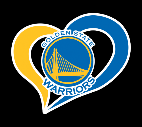 Golden State Warriors Heart Logo custom vinyl decal