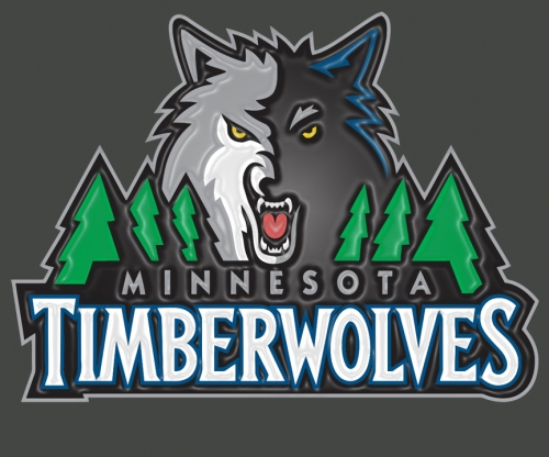 Minnesota Timberwolves Plastic Effect Logo custom vinyl decal