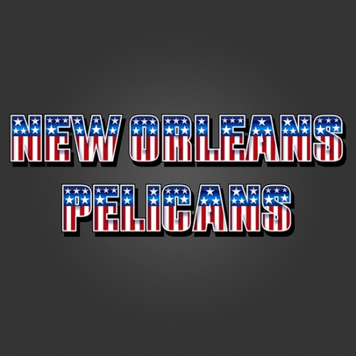 New Orleans Pelicans American Captain Logo heat sticker