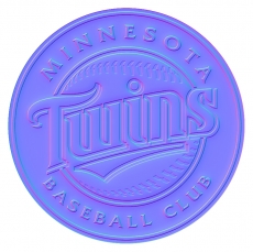 Minnesota Twins Colorful Embossed Logo heat sticker