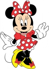 Minnie Mouse Logo 13 heat sticker