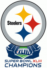 Pittsburgh Steelers 2009 Champion Logo custom vinyl decal