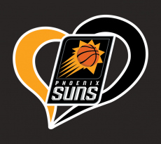Phoenix Suns Heart Logo custom vinyl decal