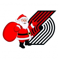Portland Trail Blazers Santa Claus Logo custom vinyl decal