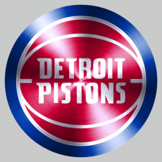 Detroit Pistons Stainless steel logo heat sticker
