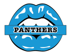 Carolina Panthers Lips Logo heat sticker