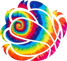 Memphis Grizzlies rainbow spiral tie-dye logo custom vinyl decal