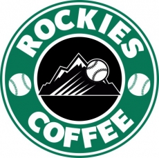 Colorado Rockies Starbucks Coffee Logo heat sticker