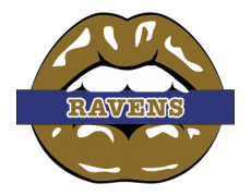 Baltimore Ravens Lips Logo custom vinyl decal