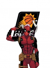 Phoenix Suns Deadpool Logo custom vinyl decal