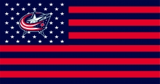 Columbus Blue Jackets Flag001 logo custom vinyl decal