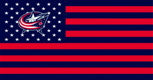 Columbus Blue Jackets Flag001 logo heat sticker