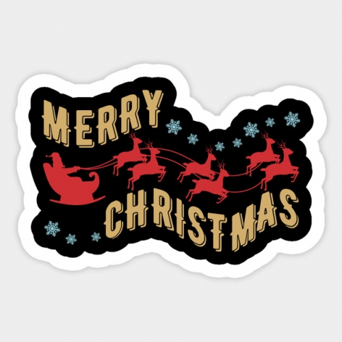 Christmas Logo 35 custom vinyl decal