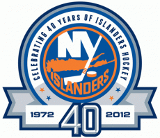 New York Islanders 2011 12 Anniversary Logo heat sticker