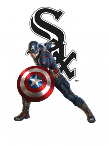 Chicago White Sox Captain America Logo heat sticker