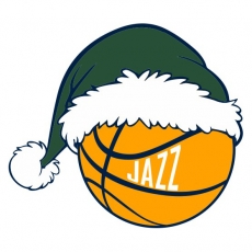 Utah Jazz Basketball Christmas hat logo custom vinyl decal