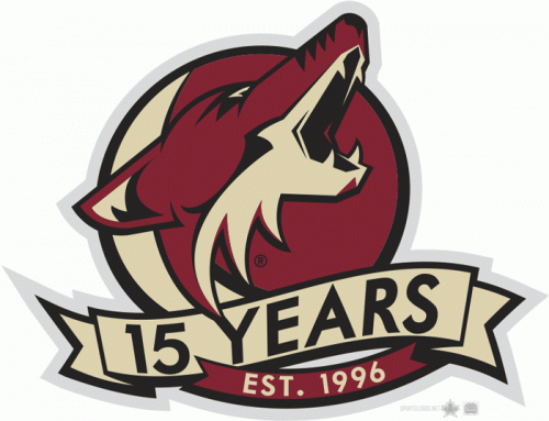 Arizona Coyotes 2011 12 Anniversary Logo custom vinyl decal