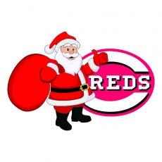 Cincinnati Reds Santa Claus Logo heat sticker