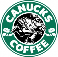 Vancouver Canucks Starbucks Coffee Logo heat sticker