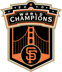 San Francisco Giants 2010 Champion Logo heat sticker