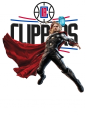 Los Angeles Clippers Thor Logo custom vinyl decal