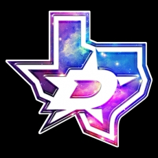 Galaxy Dallas Stars Logo heat sticker